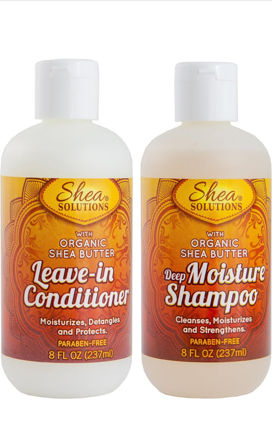 Shea butter organic shampoo and conditioner
